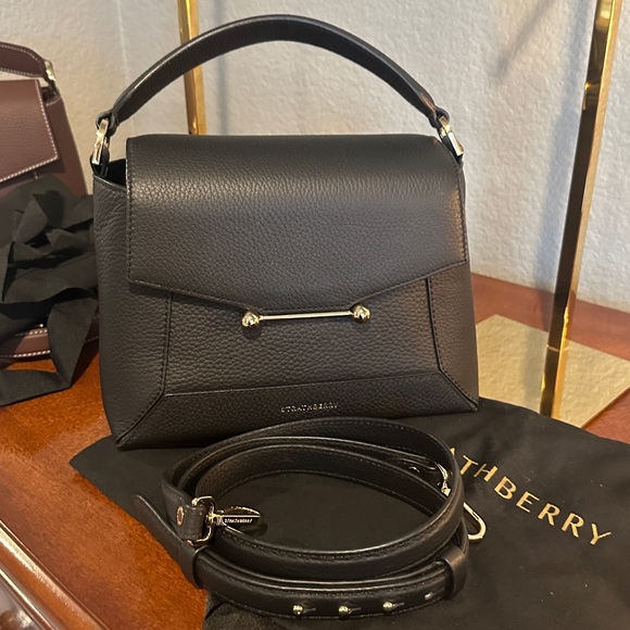 Strathberry Mosaic top handle in black - Picture 4 of 4